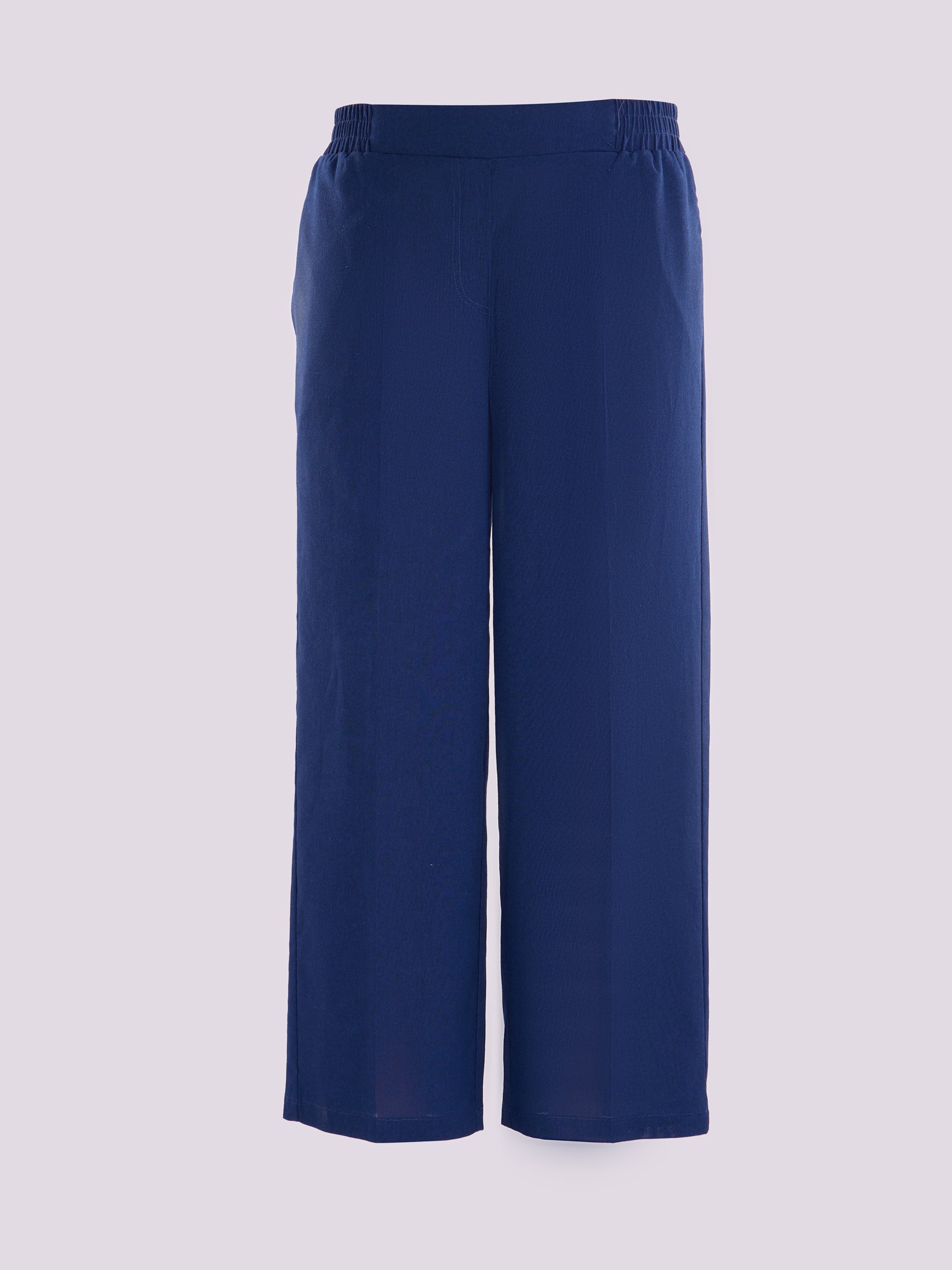 Navy Wide Leg Pants