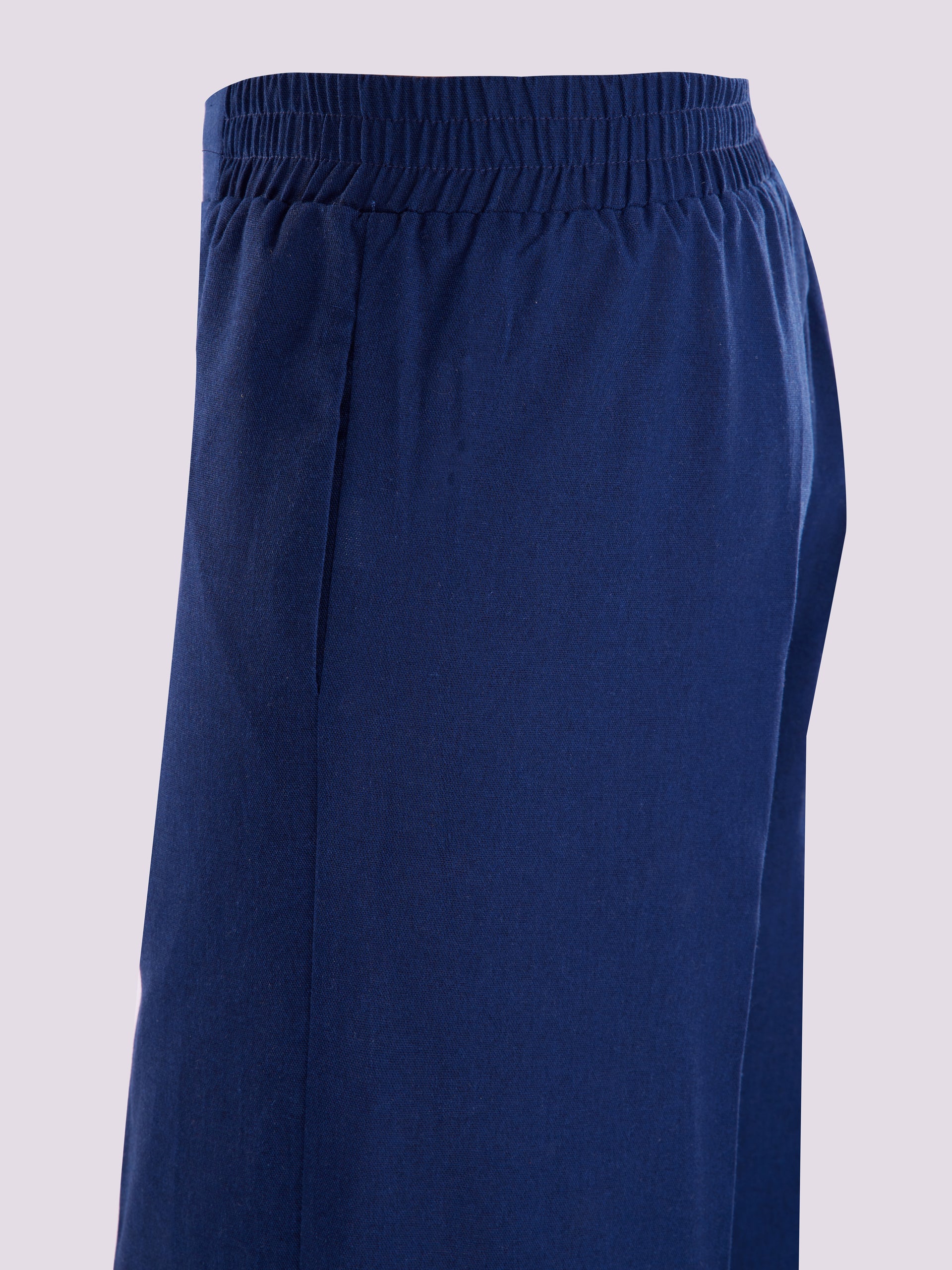 Navy Wide Leg Pants