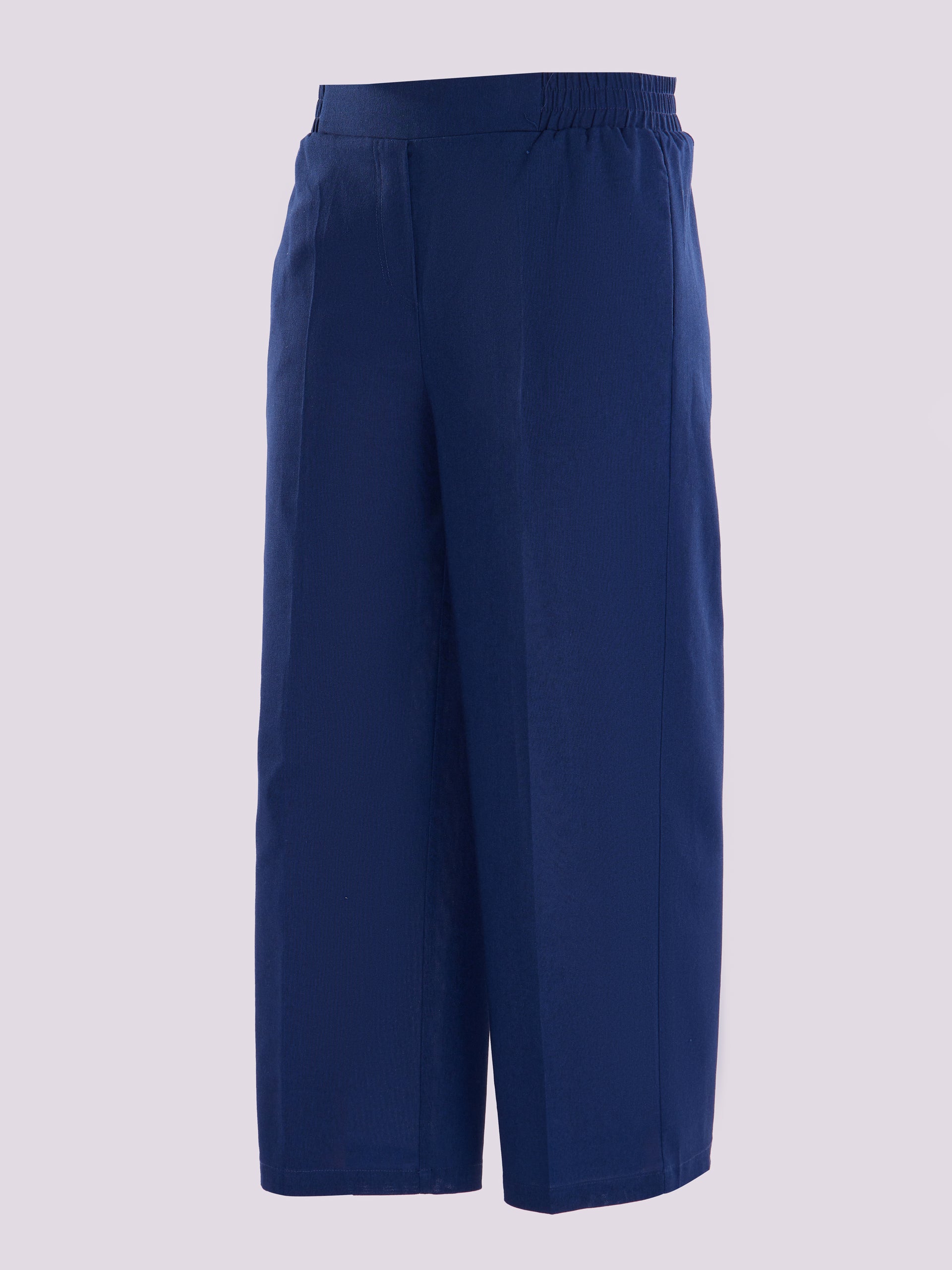 Navy Wide Leg Pants