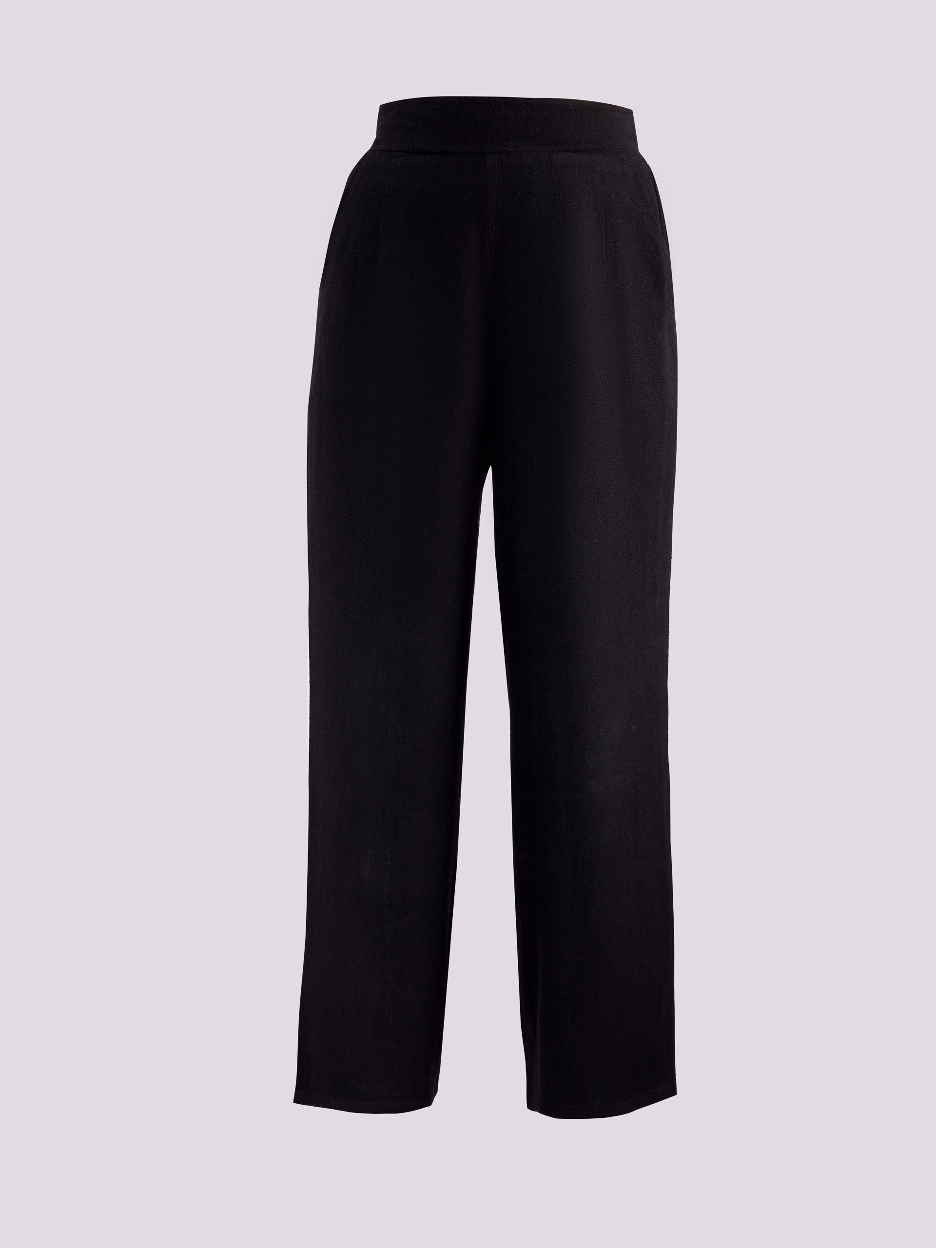 Black High Waisted Trousers
