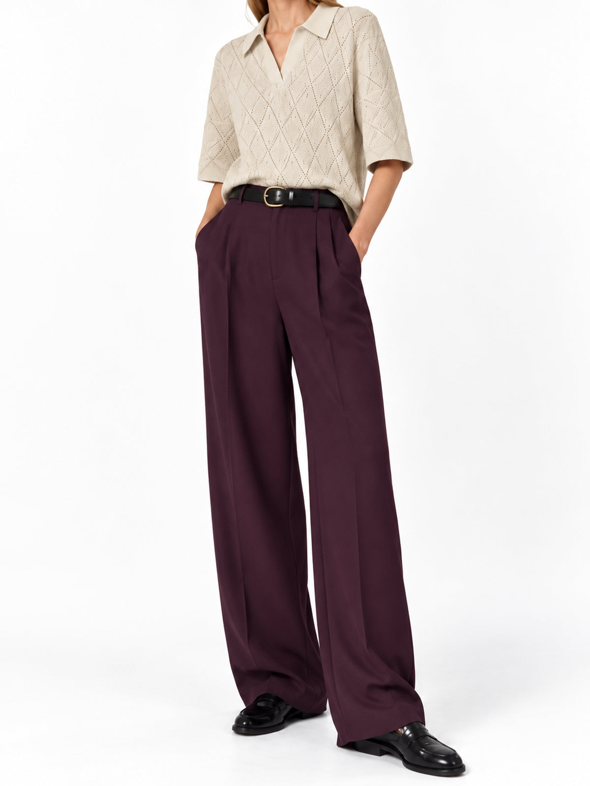 The Cream Short-Sleeve Knit Top