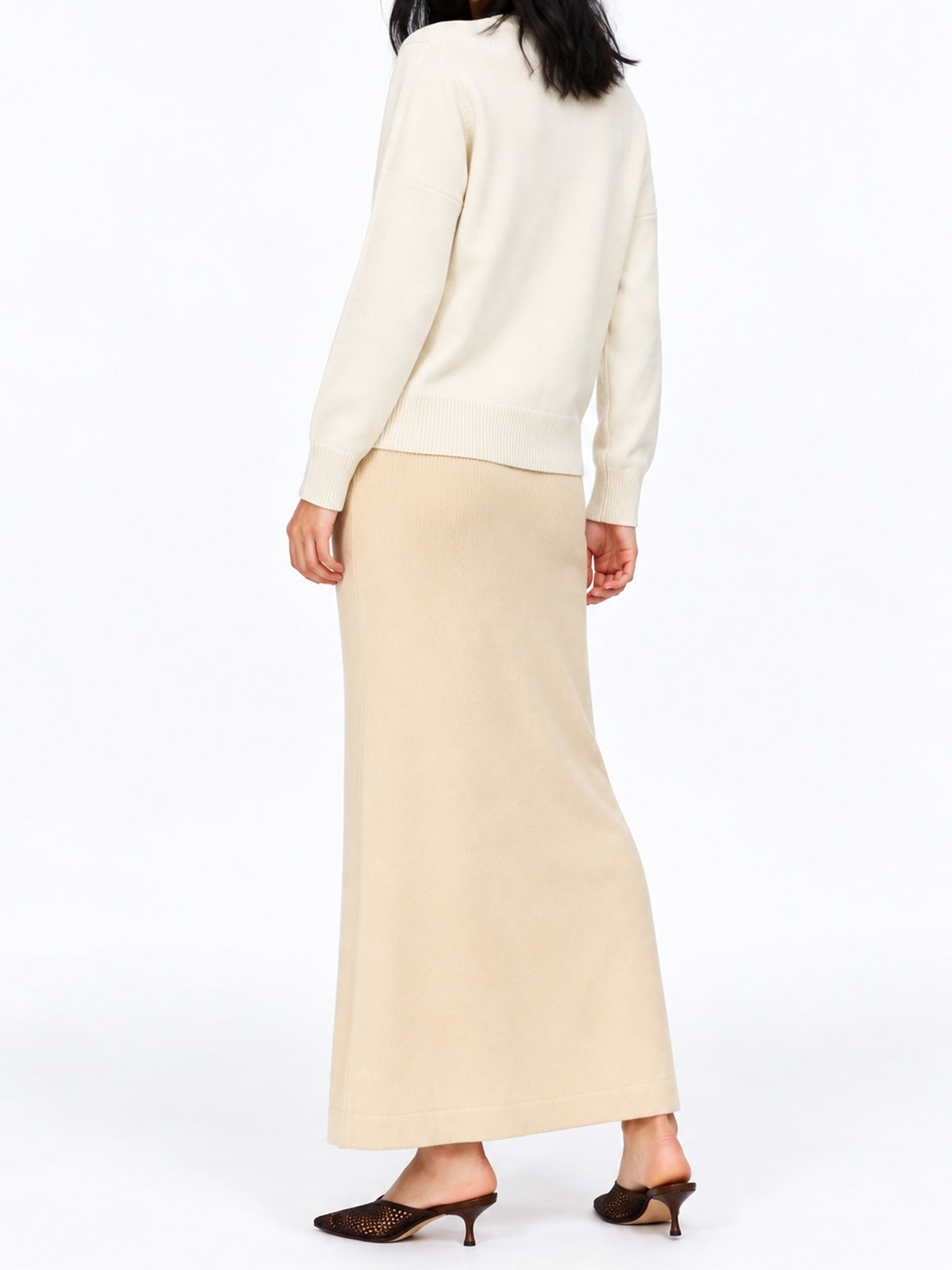 The Ivory Classic Crew-Neck Cardigan