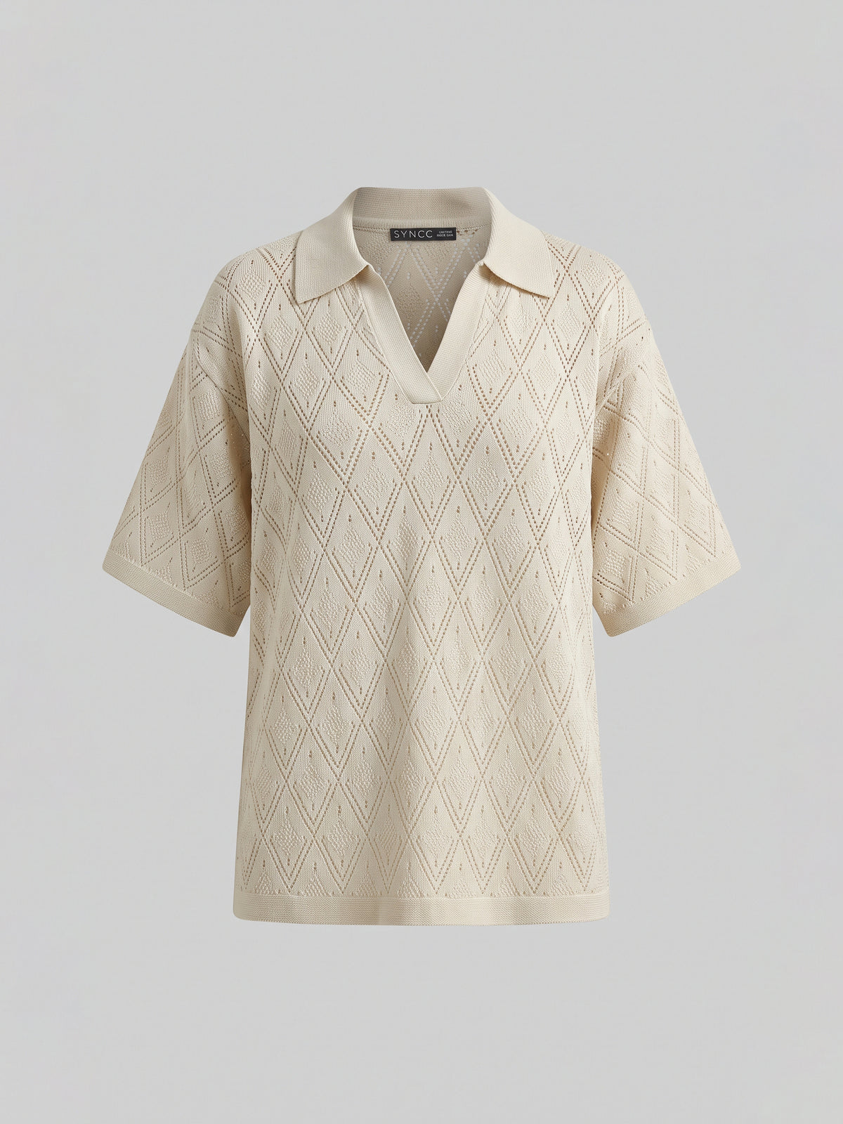 The Cream Short-Sleeve Knit Top