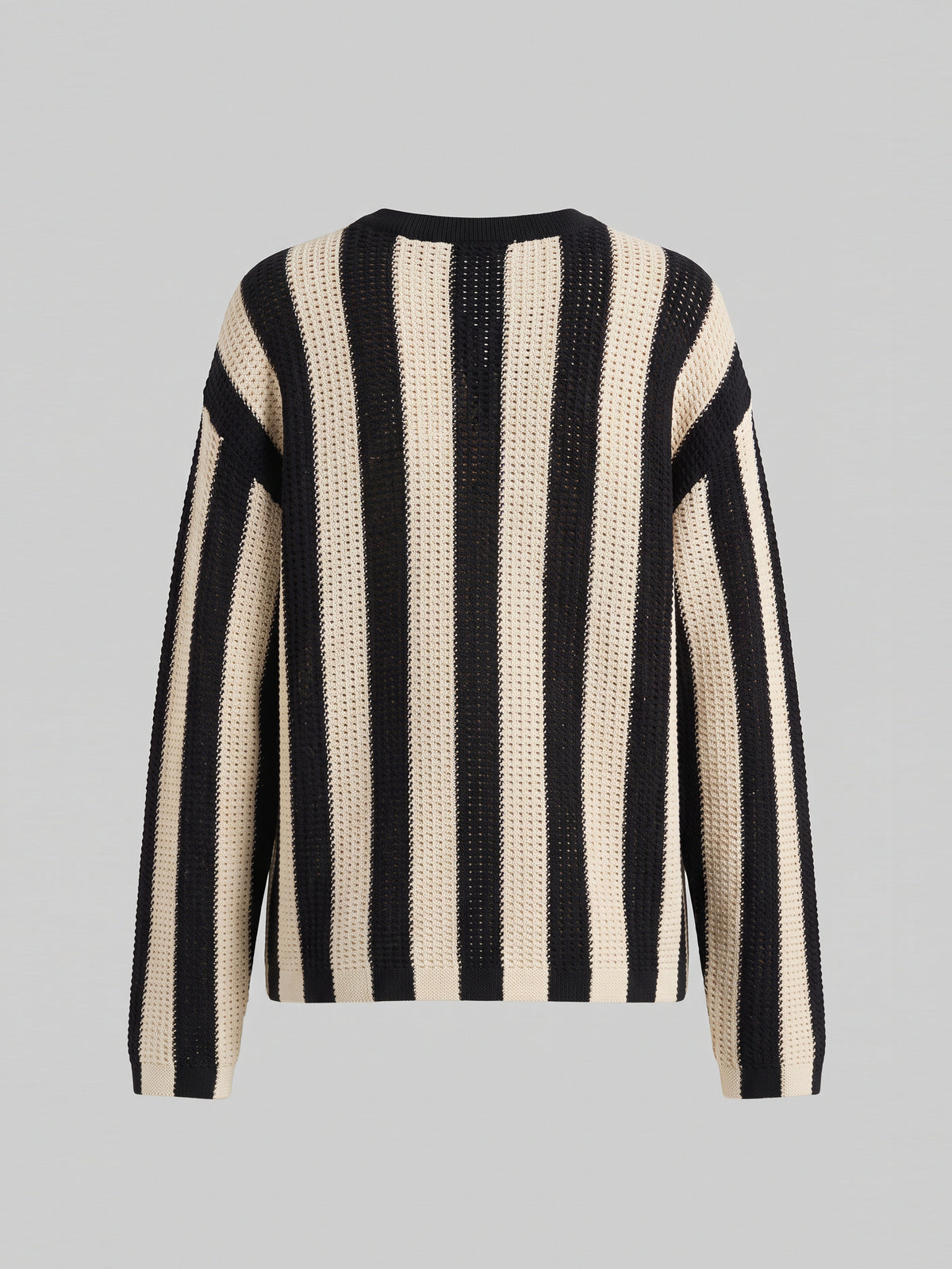 The Zebra Stripe Lace-Up Pullover