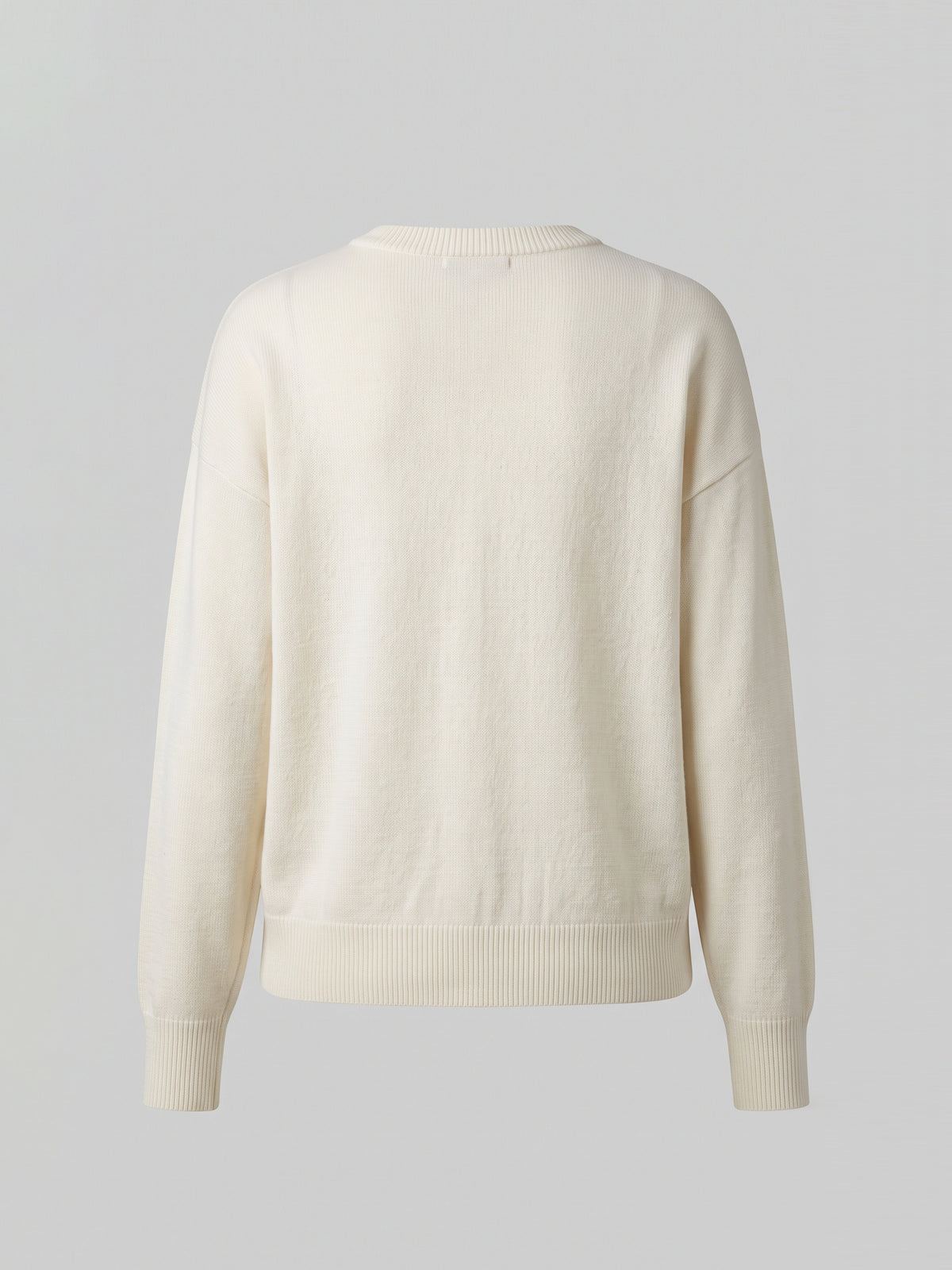The Ivory Classic Crew-Neck Cardigan