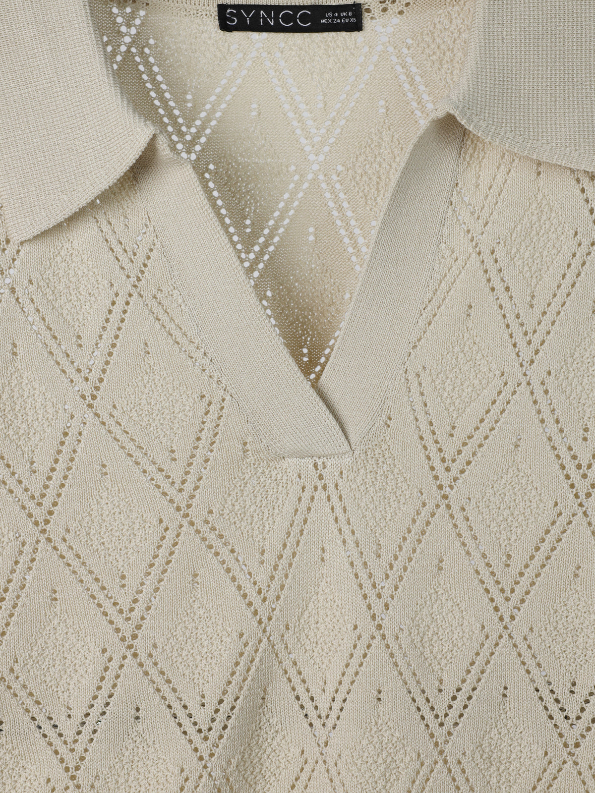 The Cream Short-Sleeve Knit Top