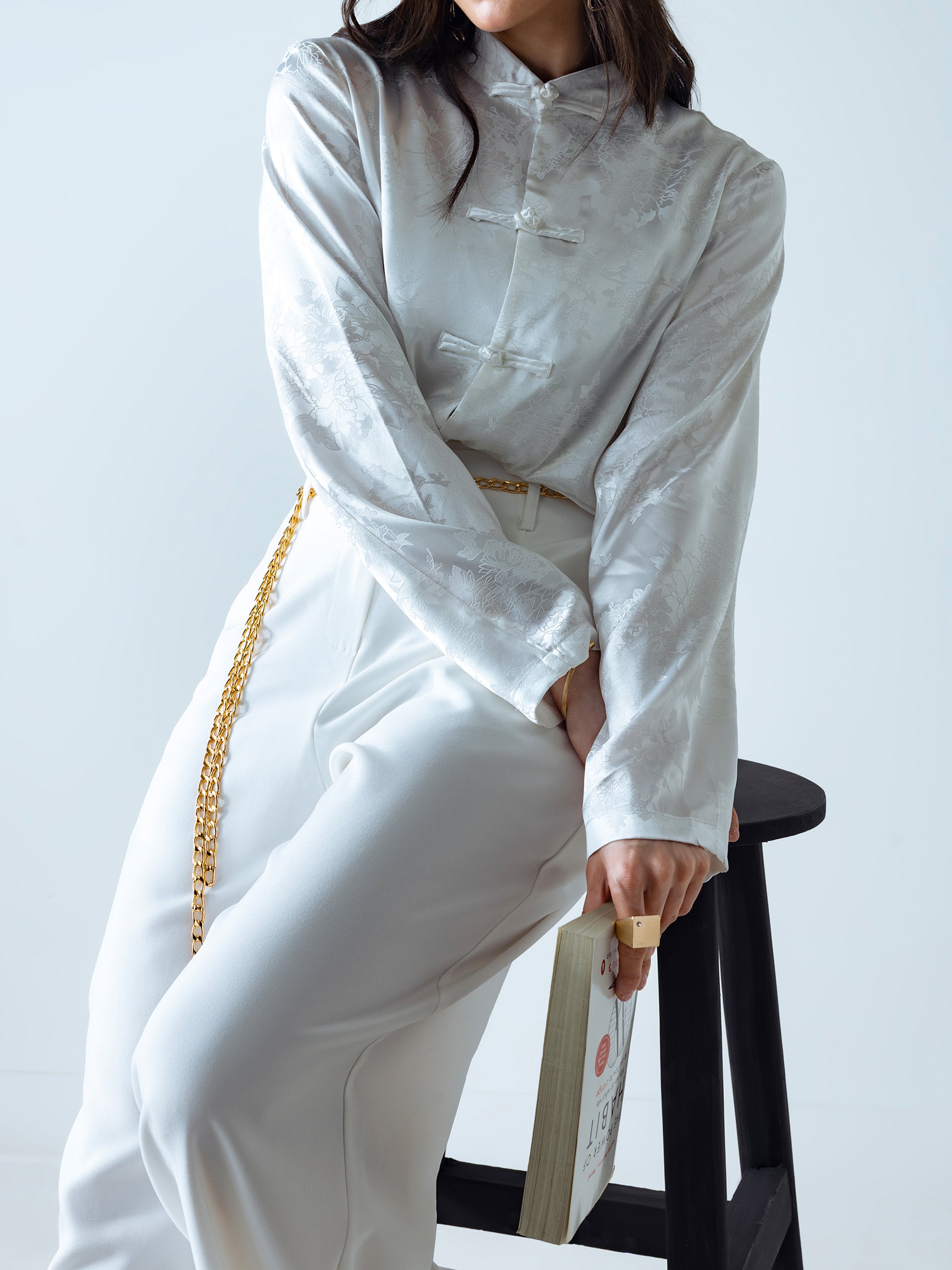 White Mandarin Jacket