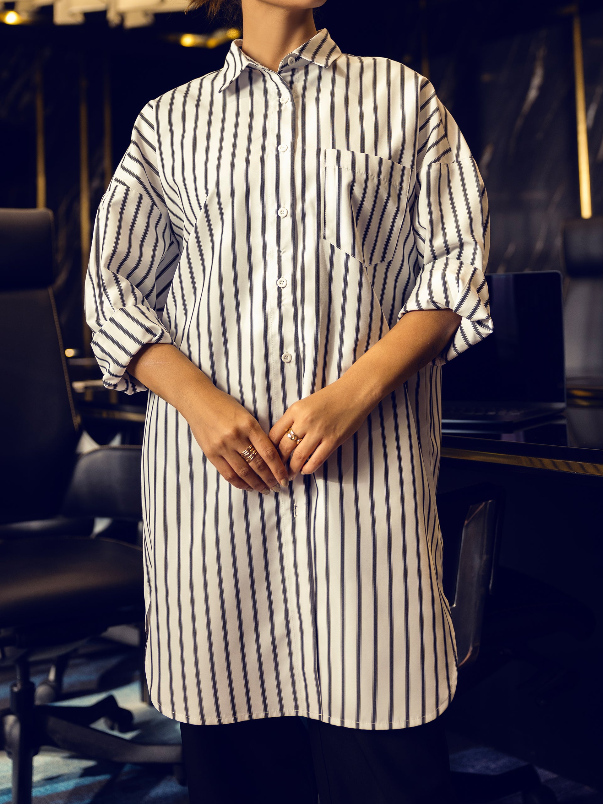 Striped Oversized Shirt