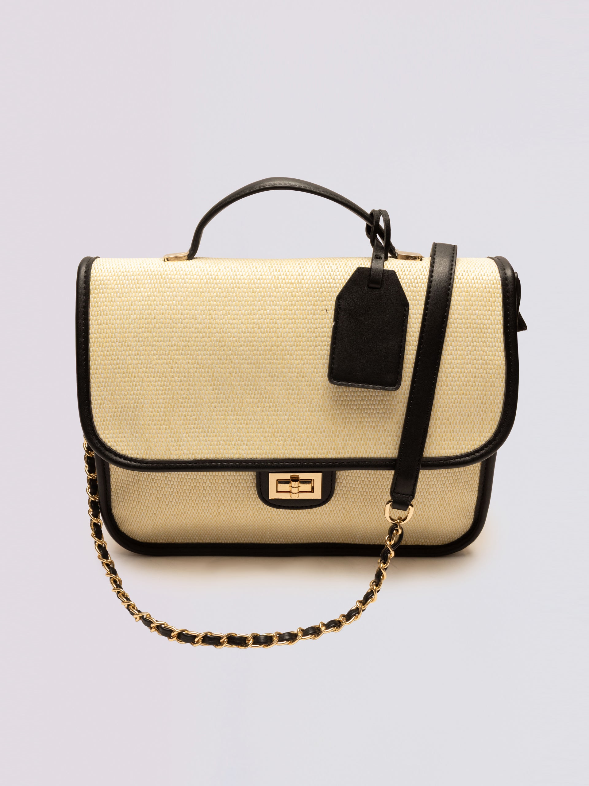 Beige Satchel