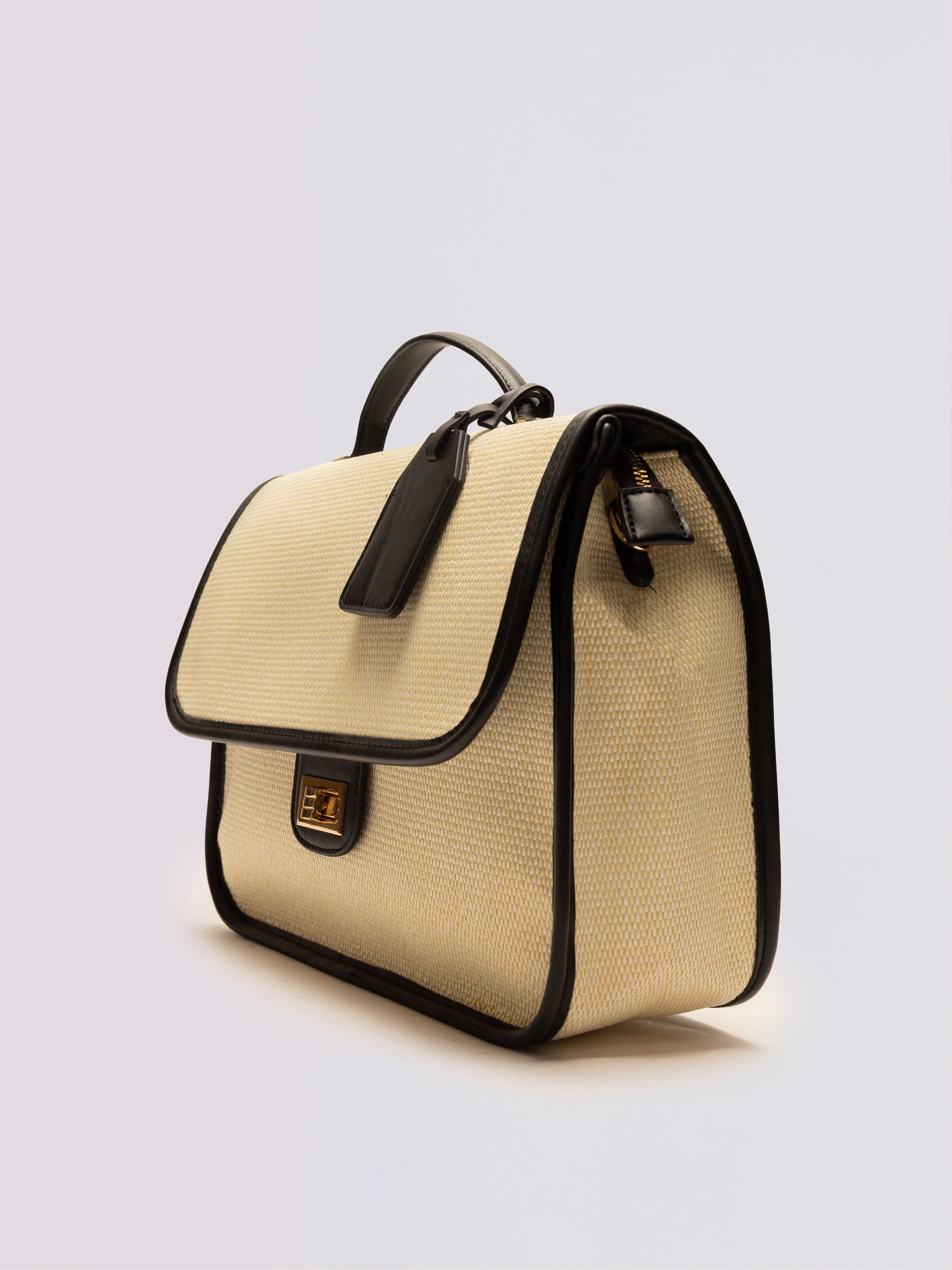 Beige Satchel
