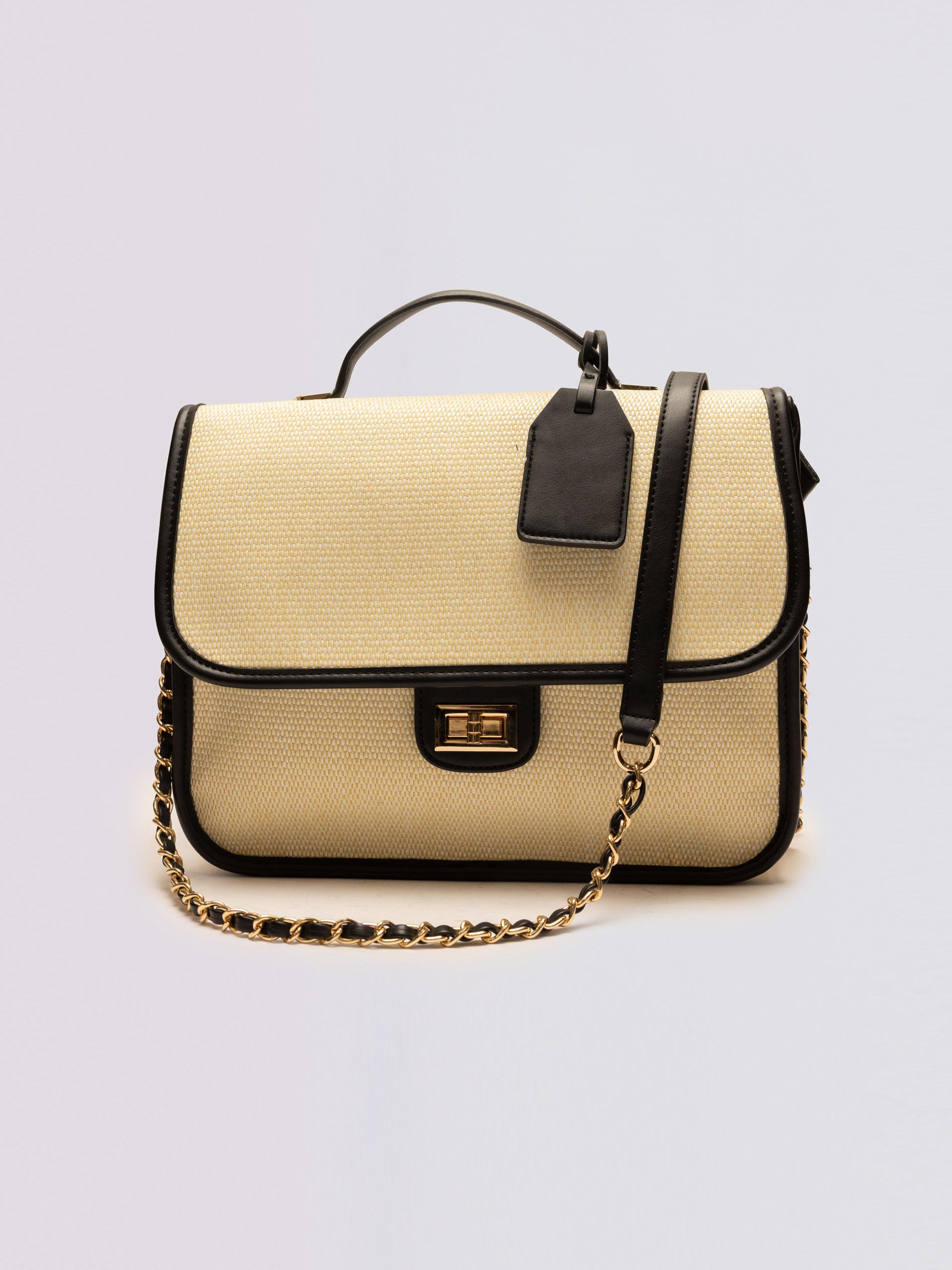 Beige Satchel