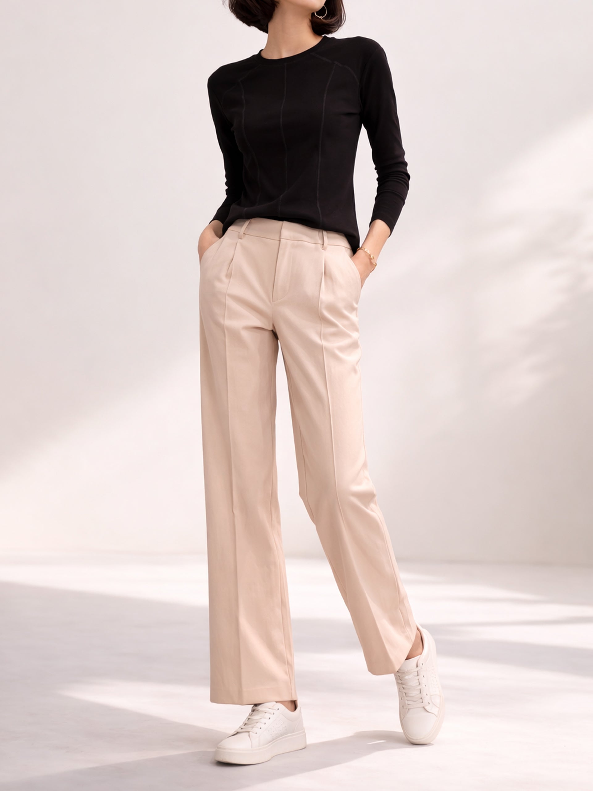 Beige Trousers