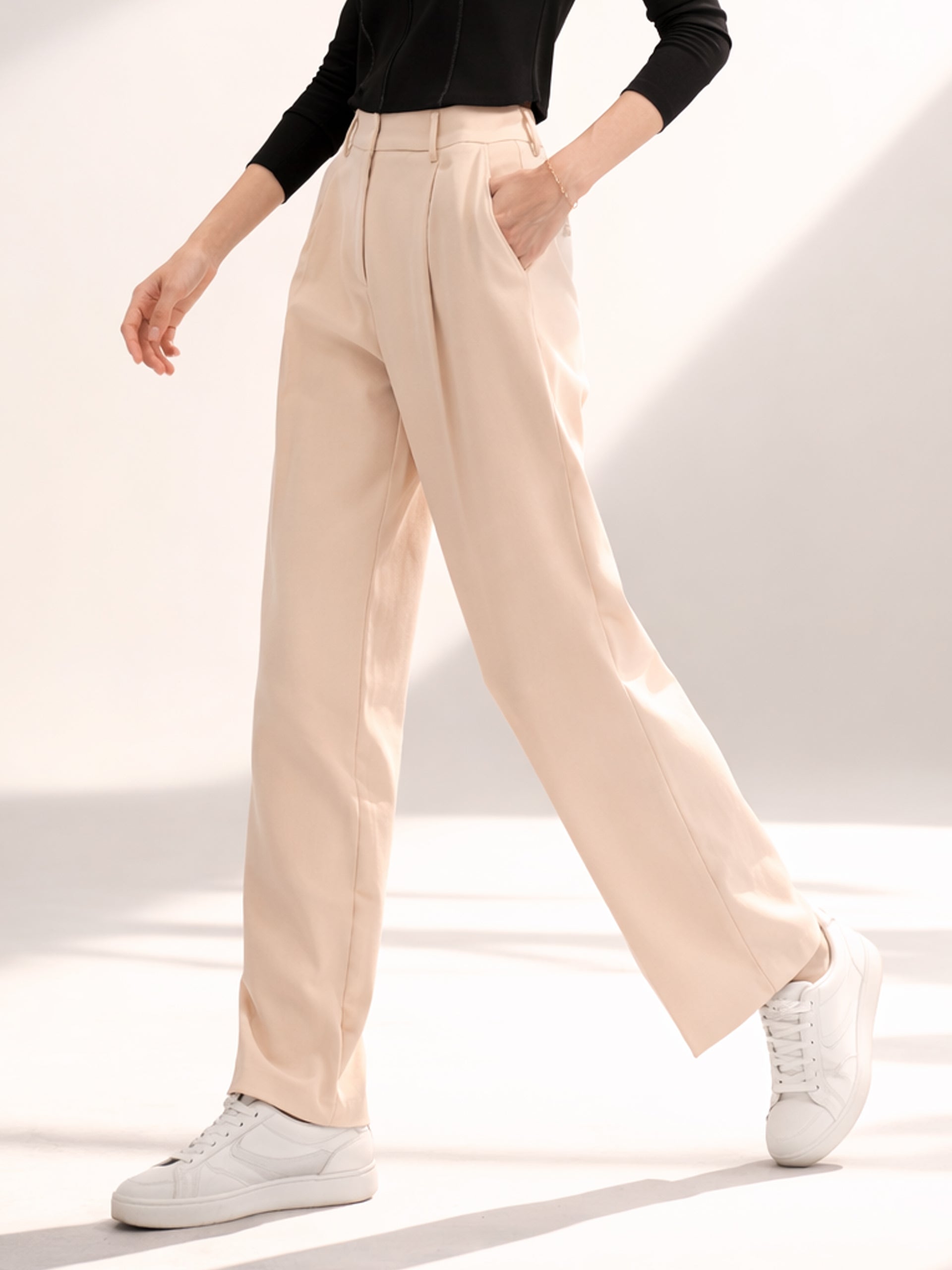 Beige Trousers
