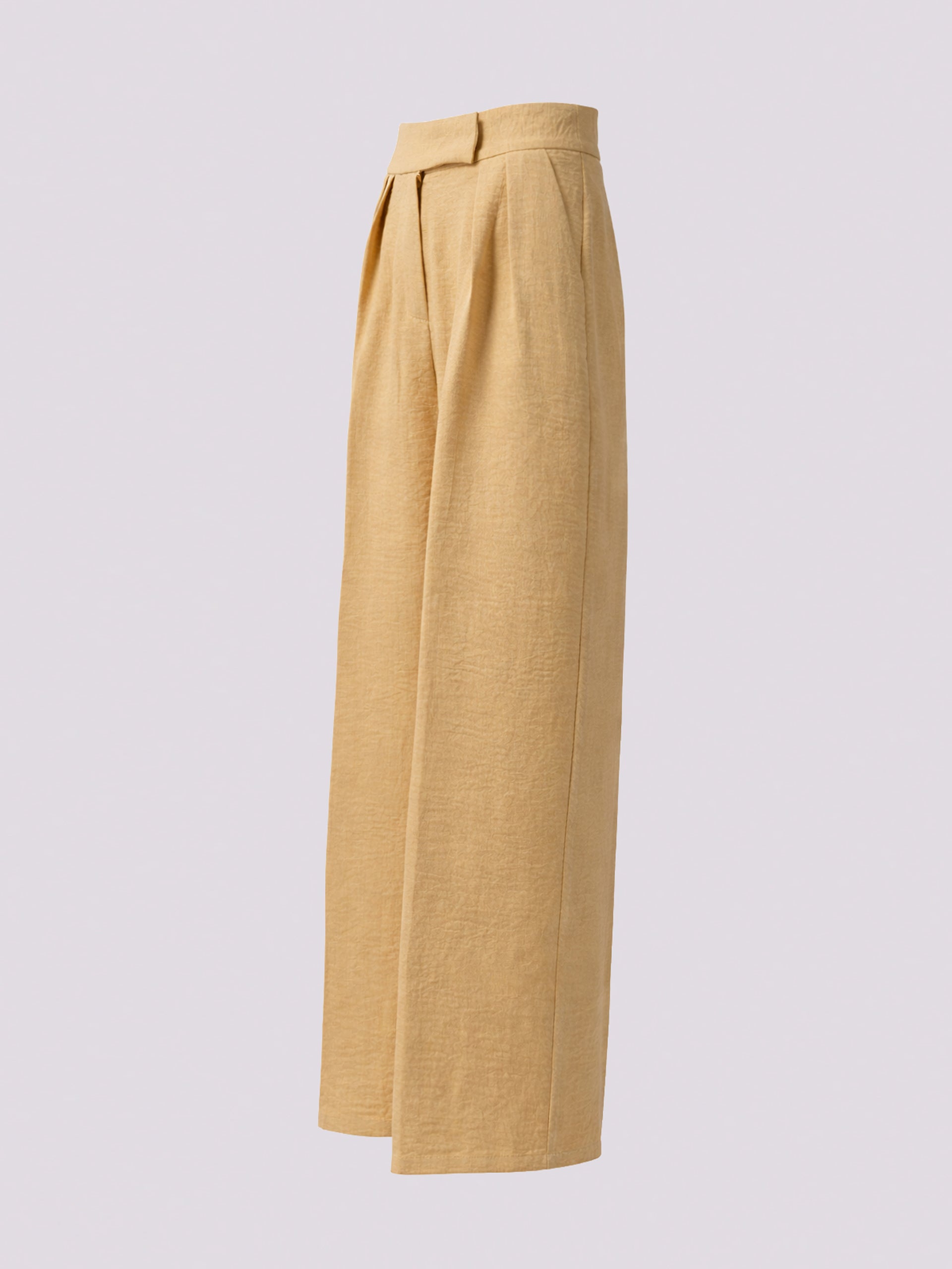 Camel Wide-Leg Pants