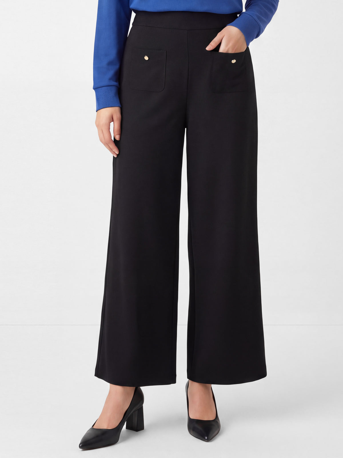 Patch-Pocket Wide Trousers