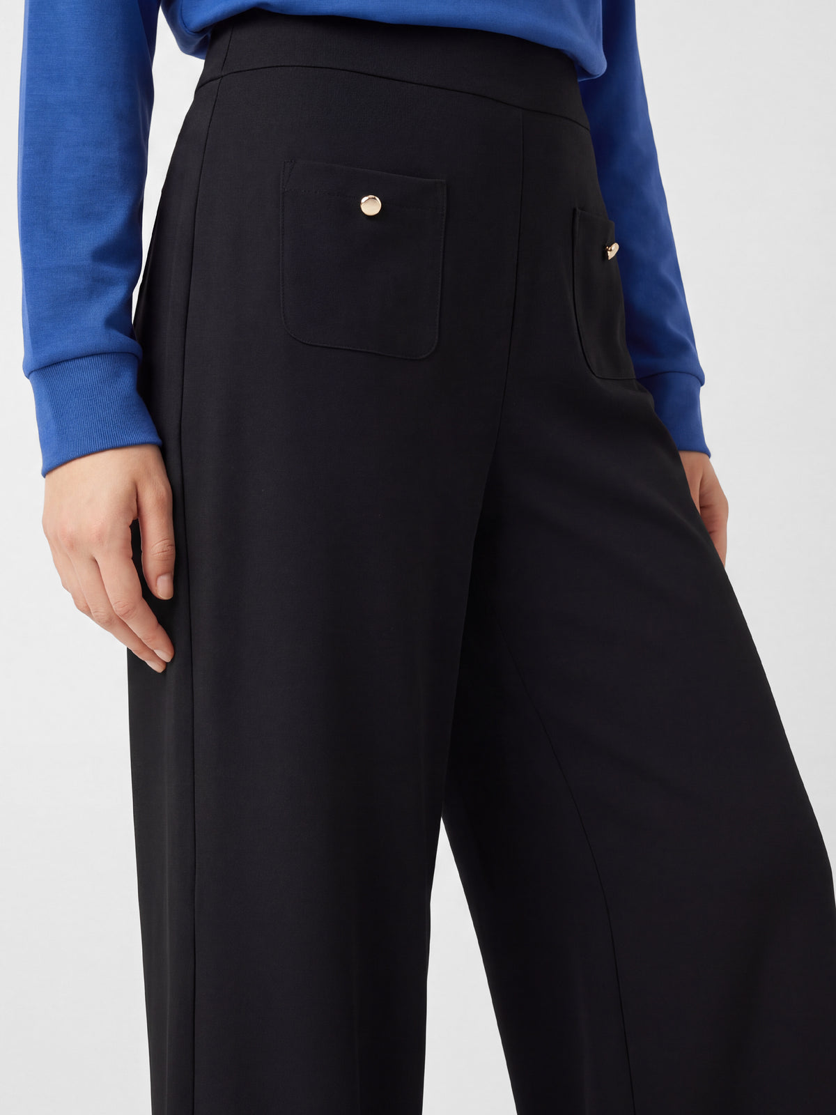 Patch-Pocket Wide Trousers
