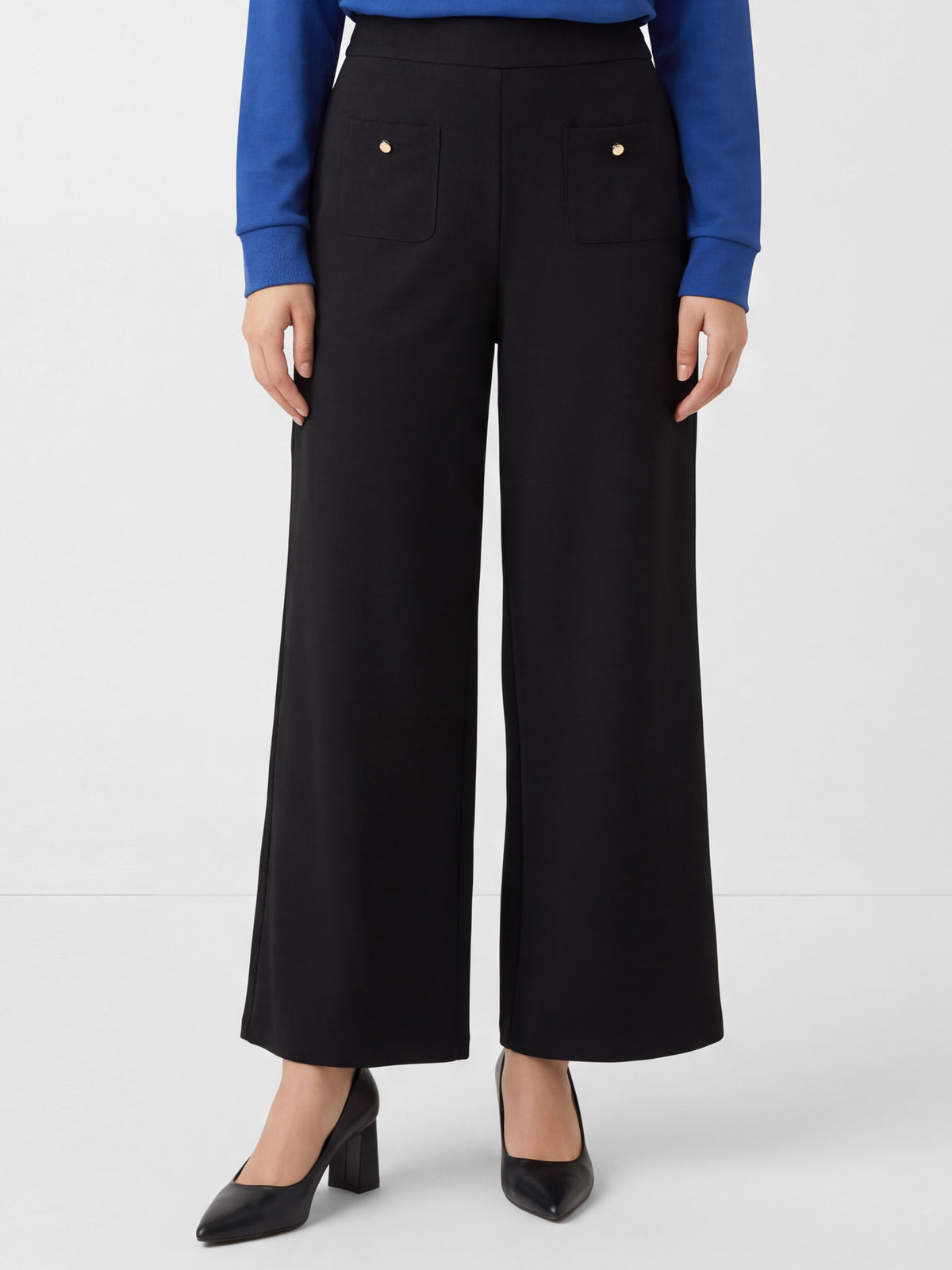 Patch-Pocket Wide Trousers