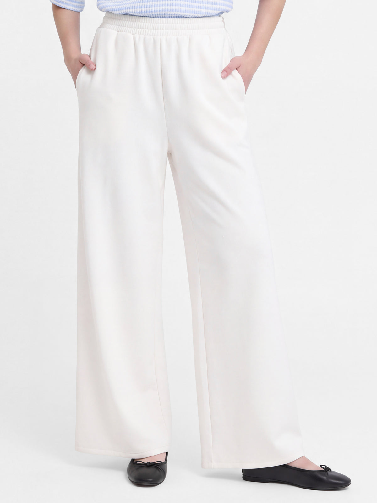 Soft Knit Elastic-Waist Pull-On Pants - SYNCC Women's Pants