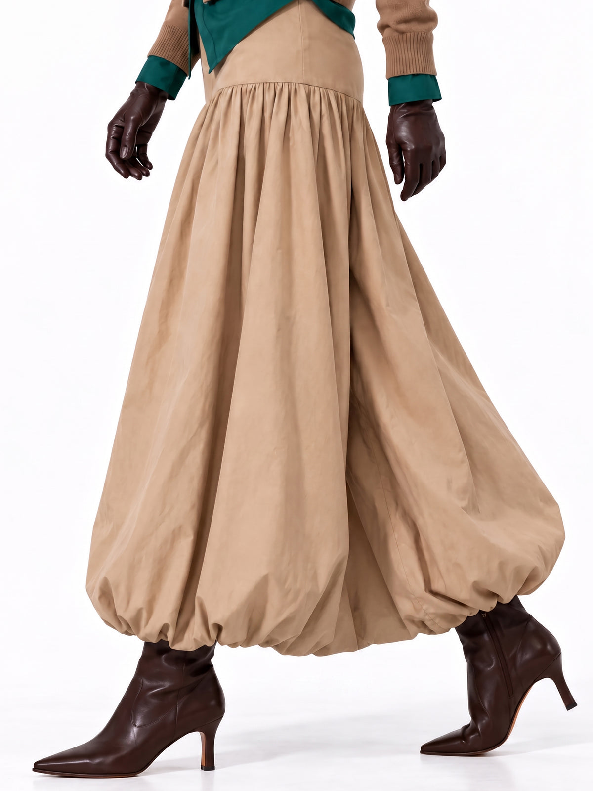 Drop-Waist Bubble Skirt