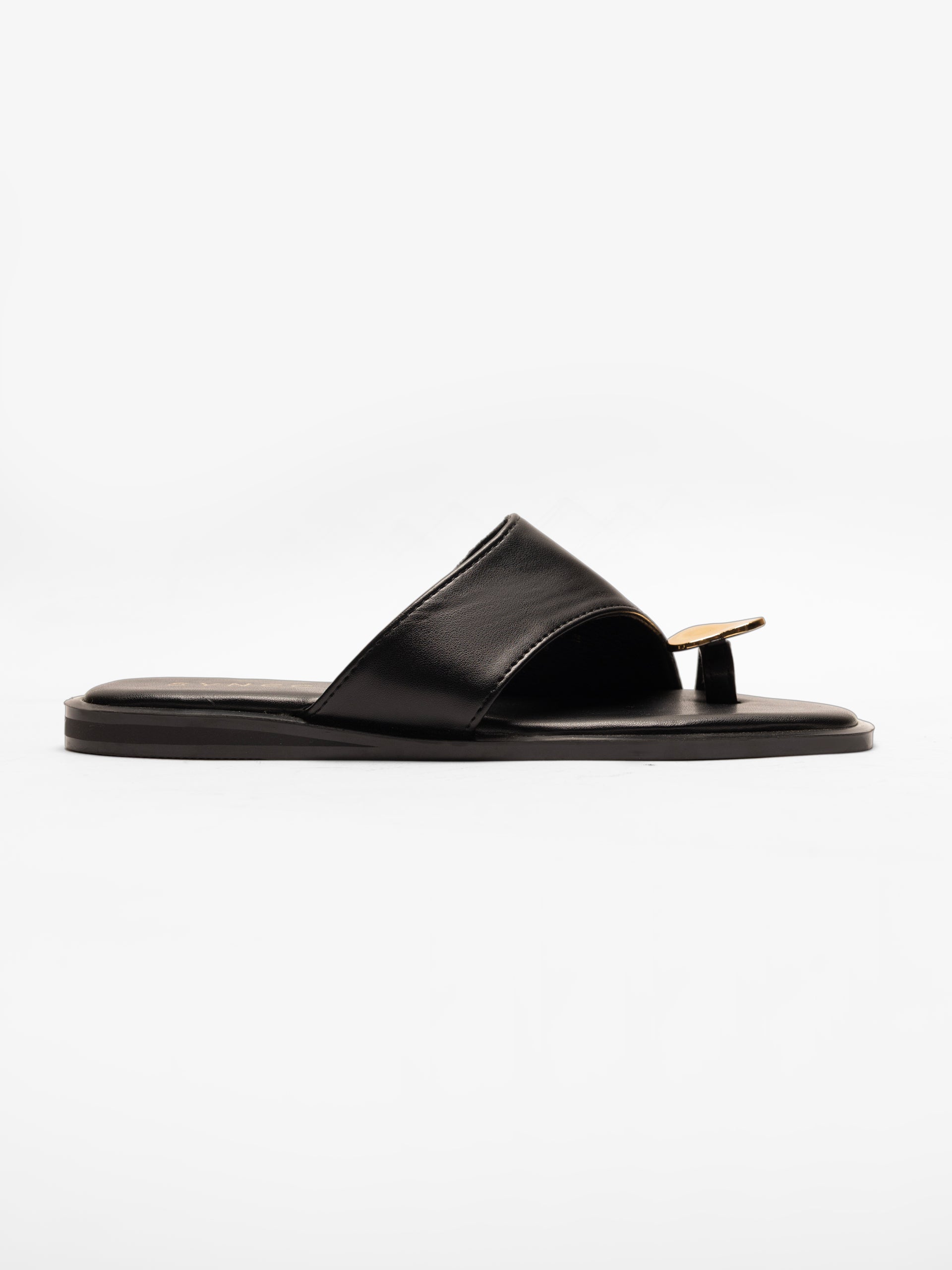 Black Casual Slides
