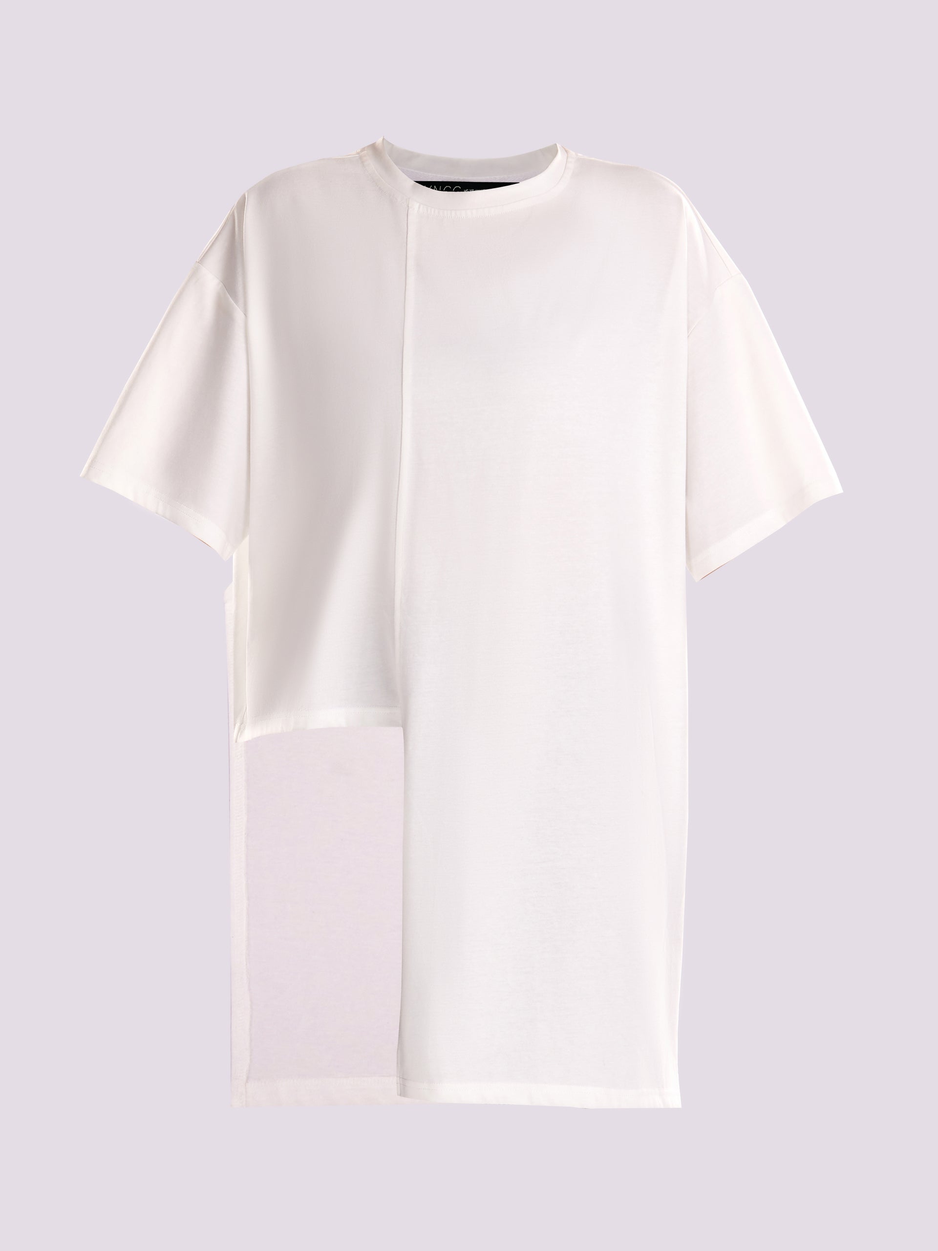 White Asymmetrical T-Shirt