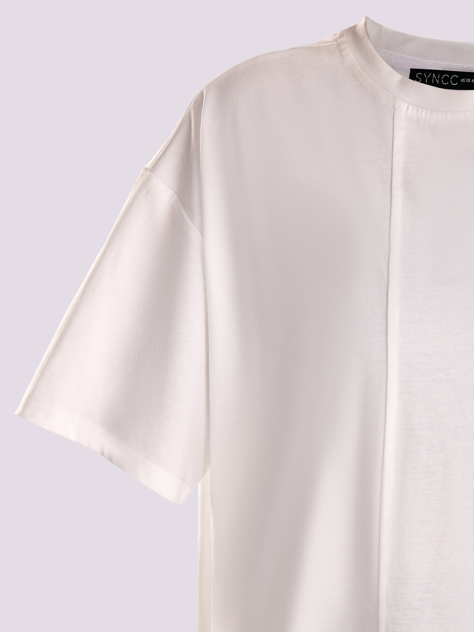 White Asymmetrical T-Shirt