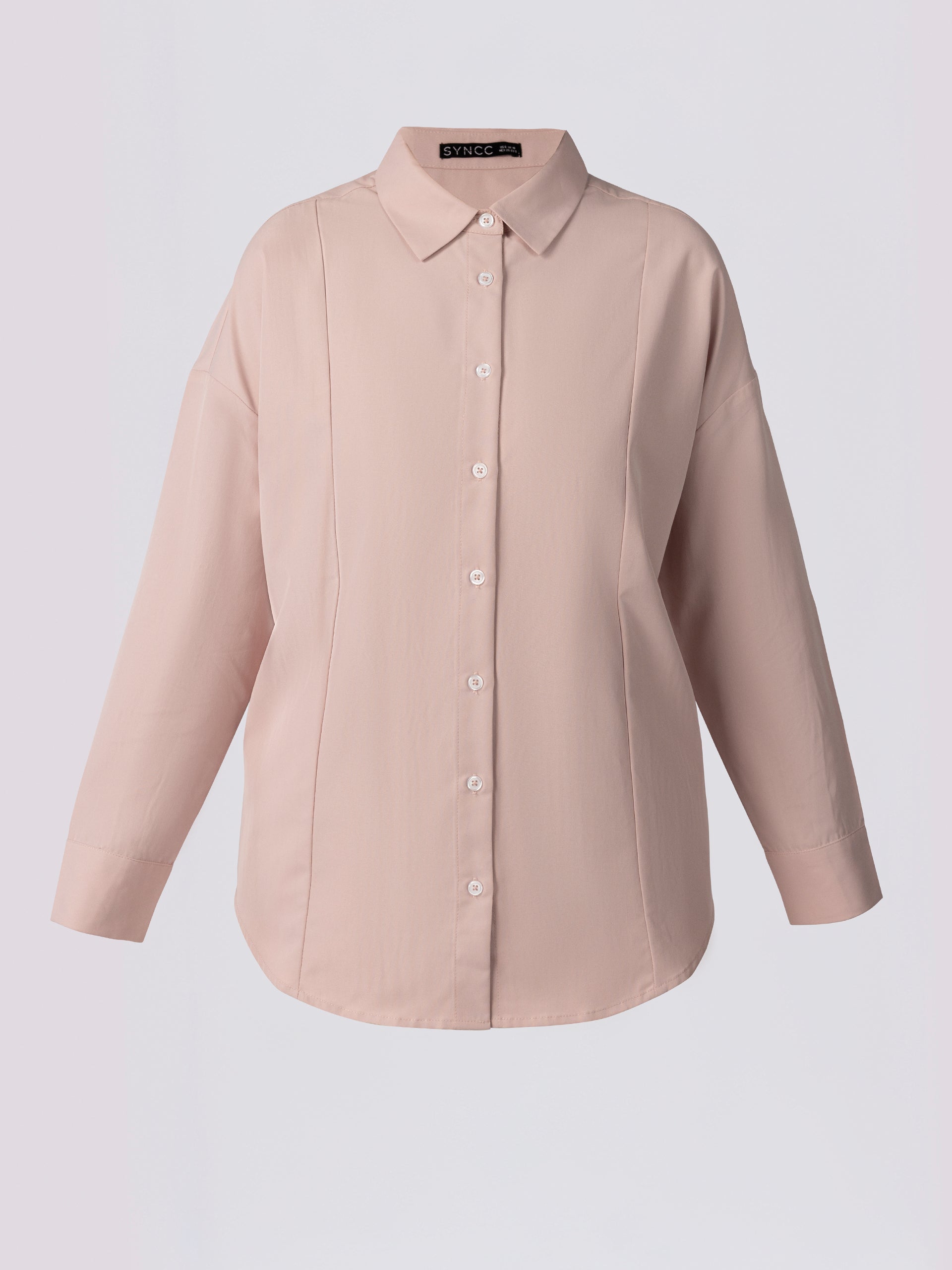 Women's Pink Lace-Up Back Blouse - women's Short Shirt | SYNCC