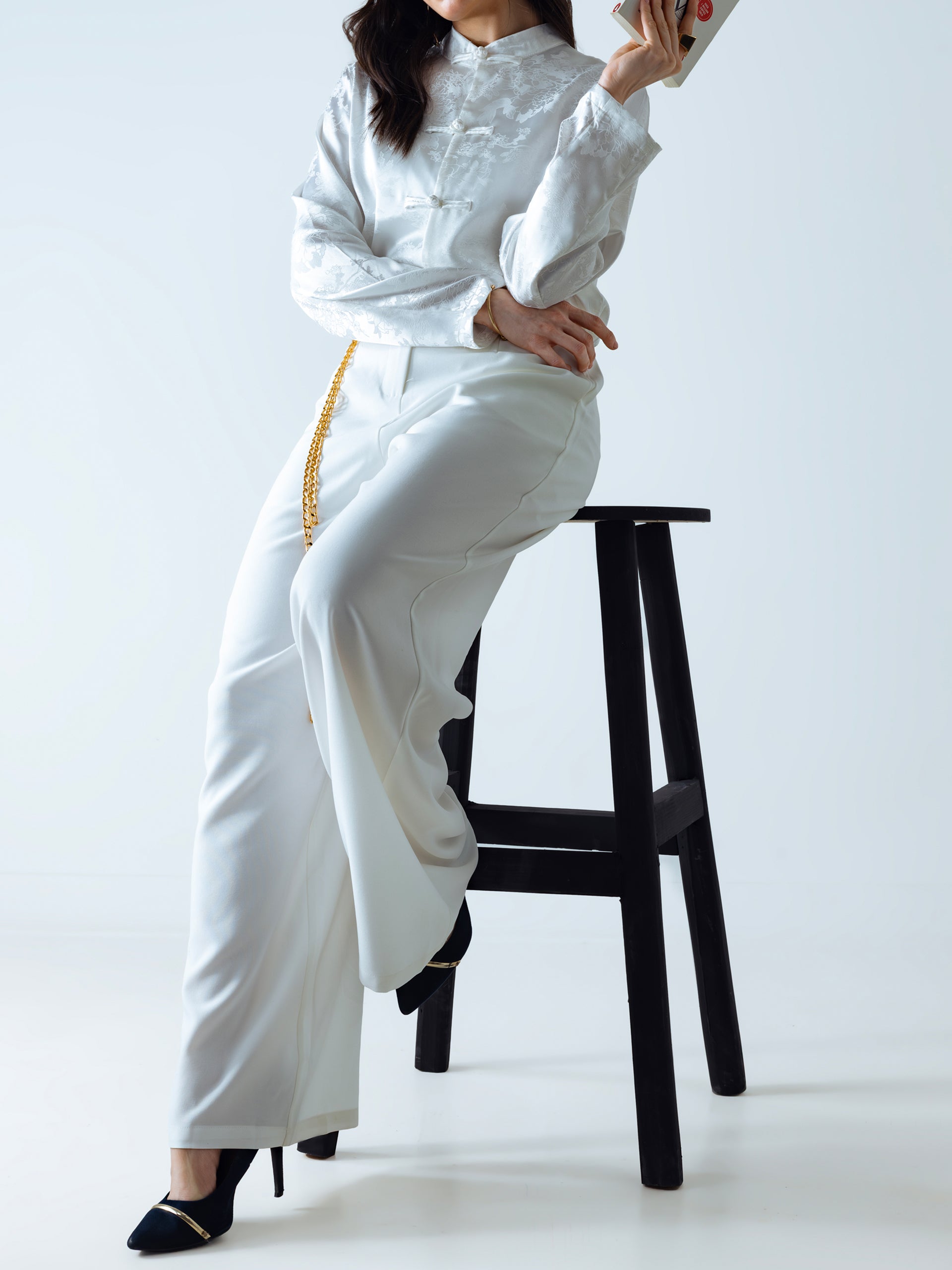 White Mandarin Jacket