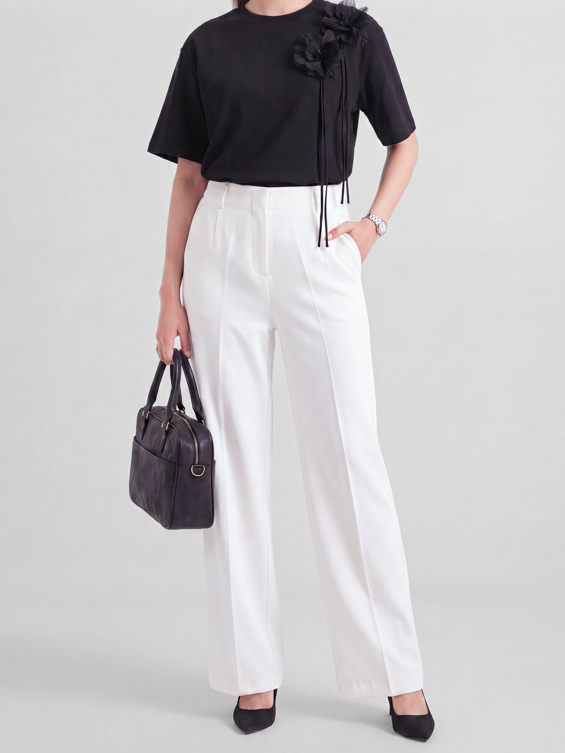 Ebony Embellished Tee