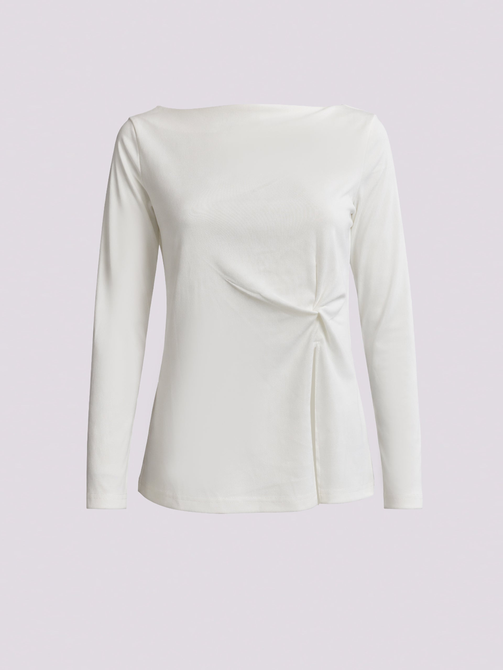 White Side-Twist Tee